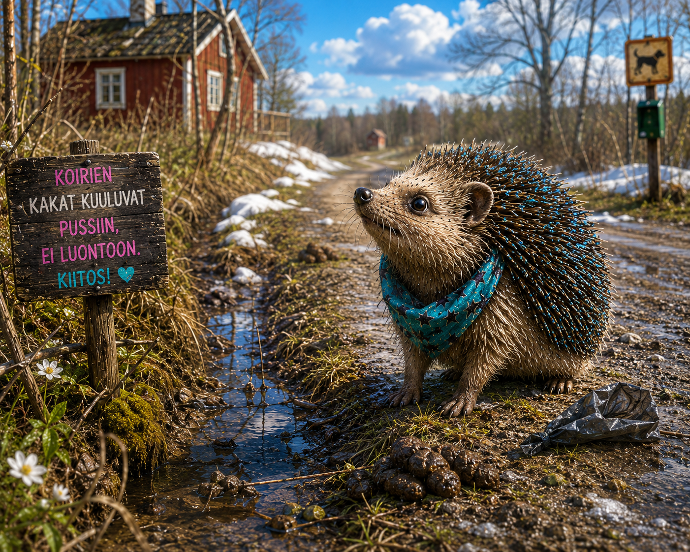 hellualndian maskottisiili kevät