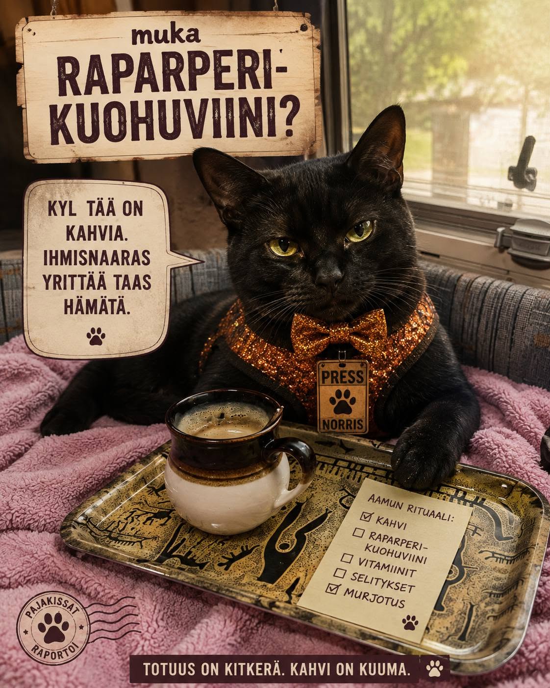 Norris alias Mökö – Pajakissojen päiväkirja Lapin reissulta