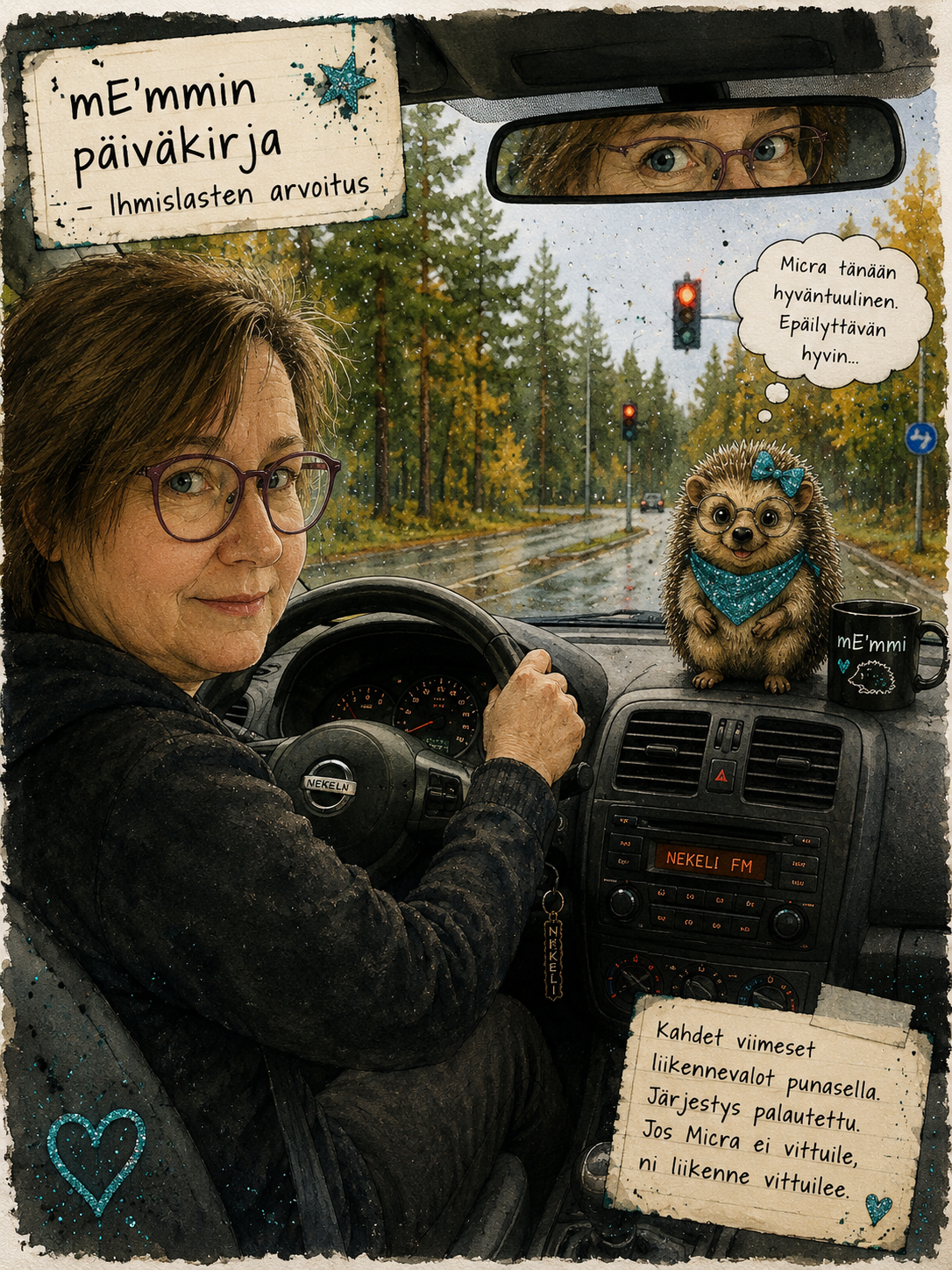 ANNA. ÄLÄ. PÖPPÄÄ. Siinähän se elämä melkein on. muistilappu